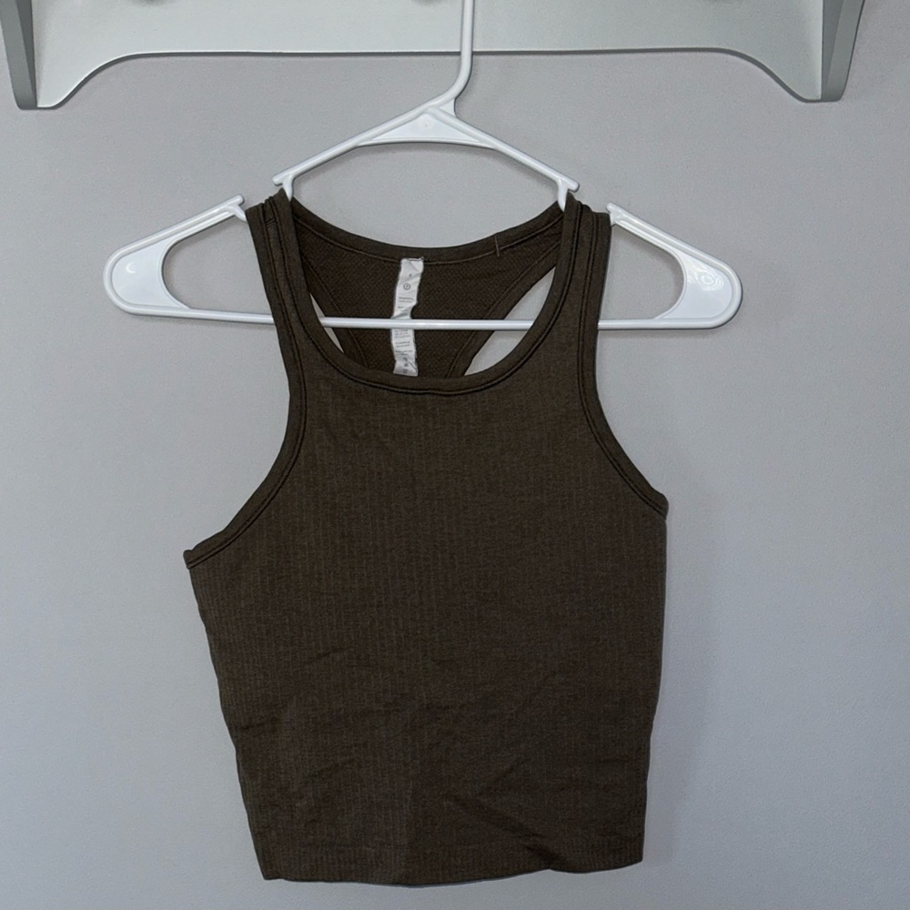 Lululemon Ebb to Street Cropped Racerback Tank Top